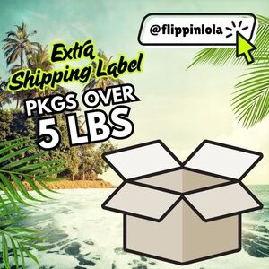 📦 OVER 5 LBS Extra Shipping Label 📦